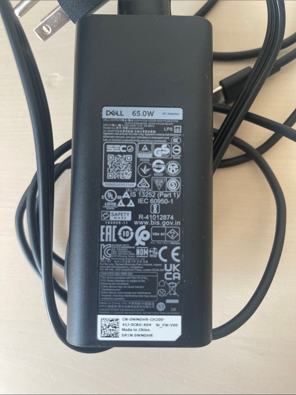 Dell laptop charger
